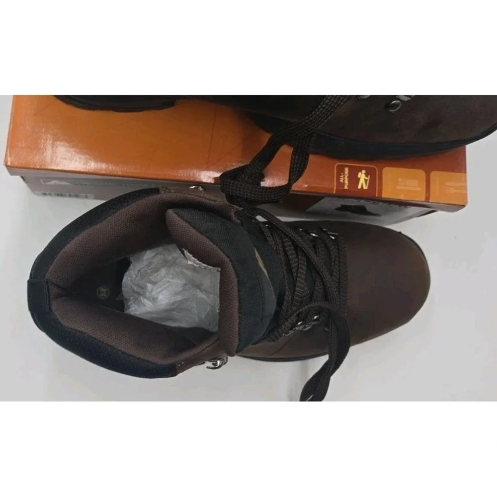 Ozark Trail Bandy Men's Hiking Boots 10.5W Dark Brown Leather Waterproof